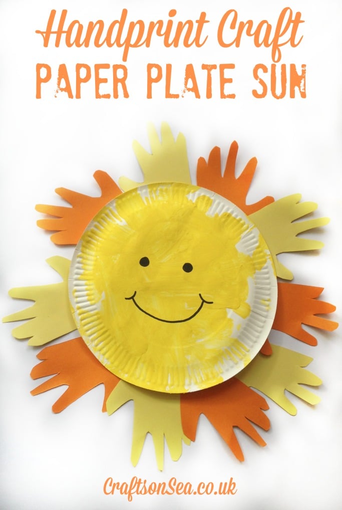 Handprint Paper Plate Sun