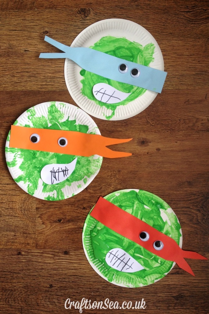 teenage mutant ninja turtles paper plate crafts