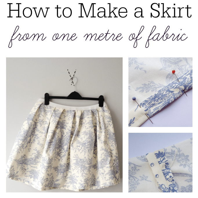 how to make a skirt from one meter of fabric