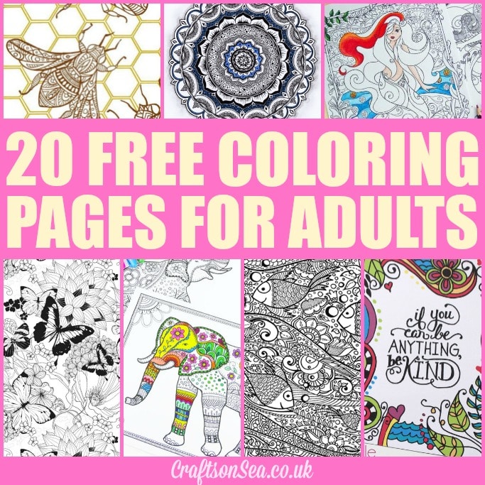 20 FREE COLORING PAGES FOR ADULTS