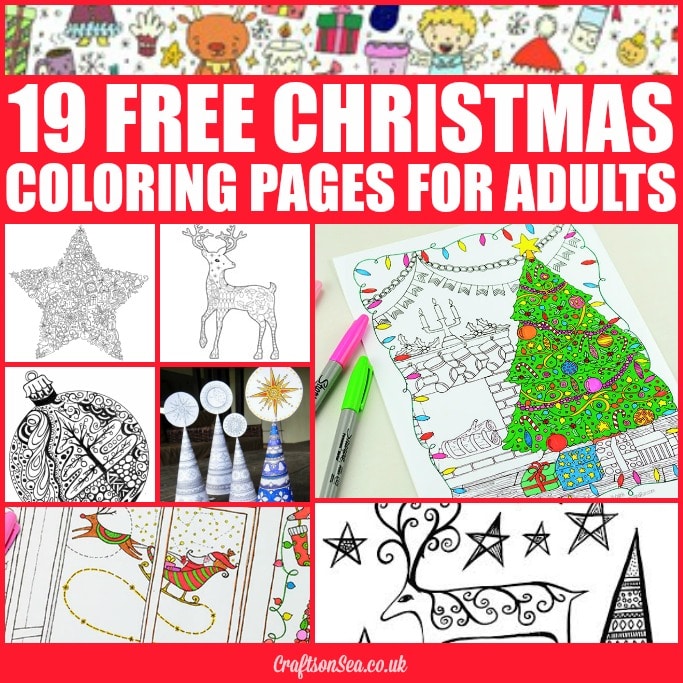 19 Free Christmas Coloring Pages for Adults