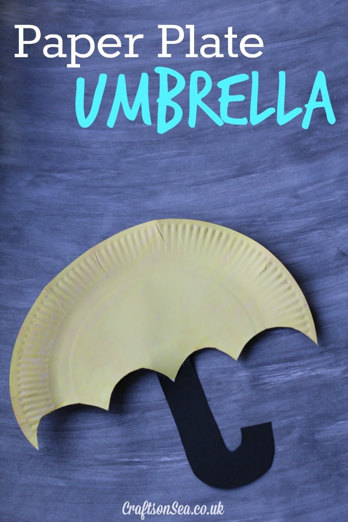 paper plate umbrella craft for kids
