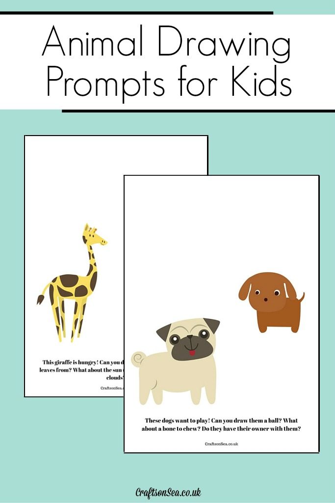 animal drawing prompts for kids