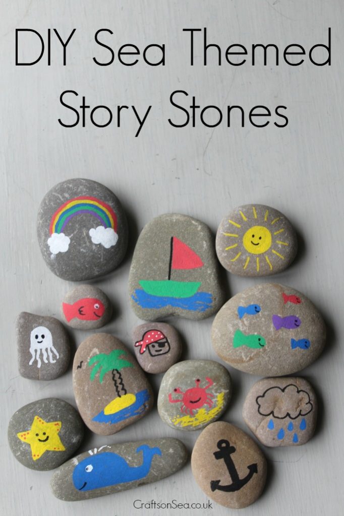 sea themed story stones