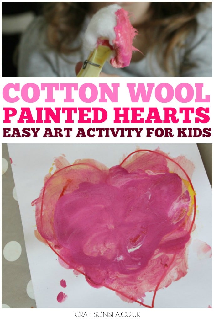 painting with cotton wool easy art activity for preschool