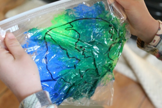 earth day sensory play for kids mess free
