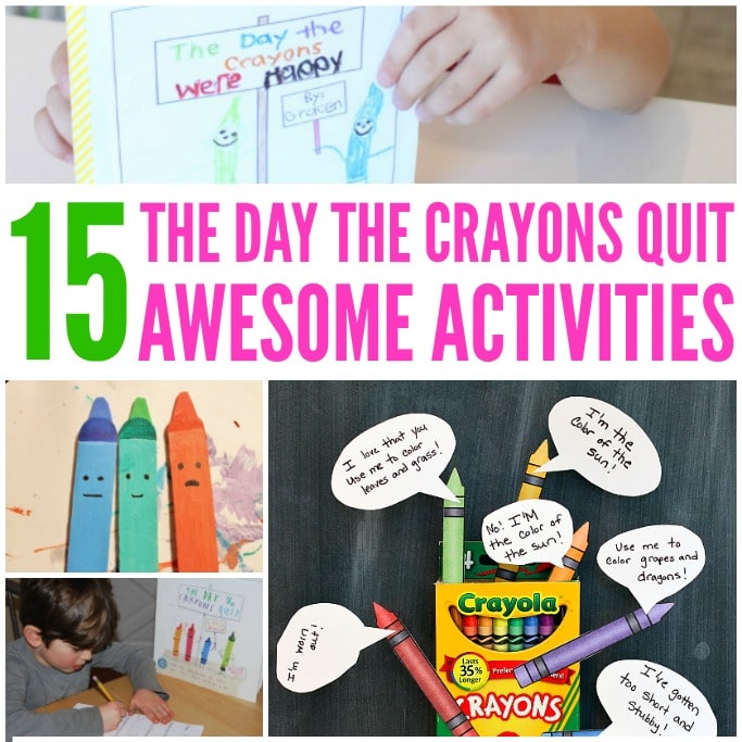 the day the crayons quit activities for kids