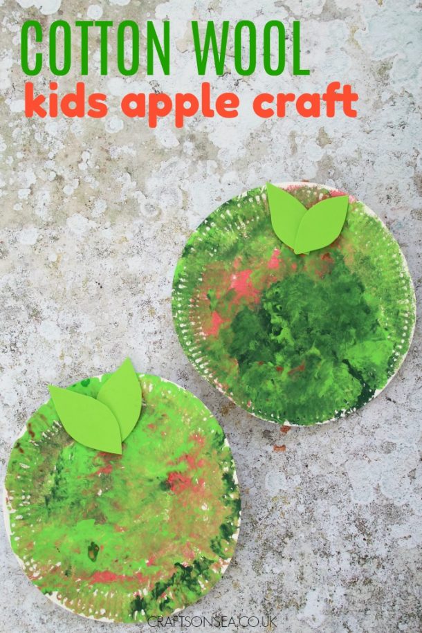 Apple Paper Plate Craft - Crafts on Sea