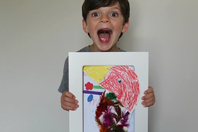 how to display kids art