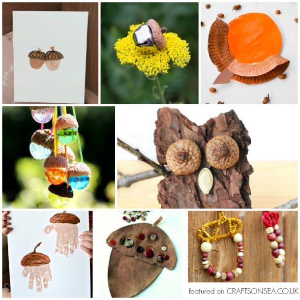 Easy Acorn Crafts for Kids - Crafts on Sea