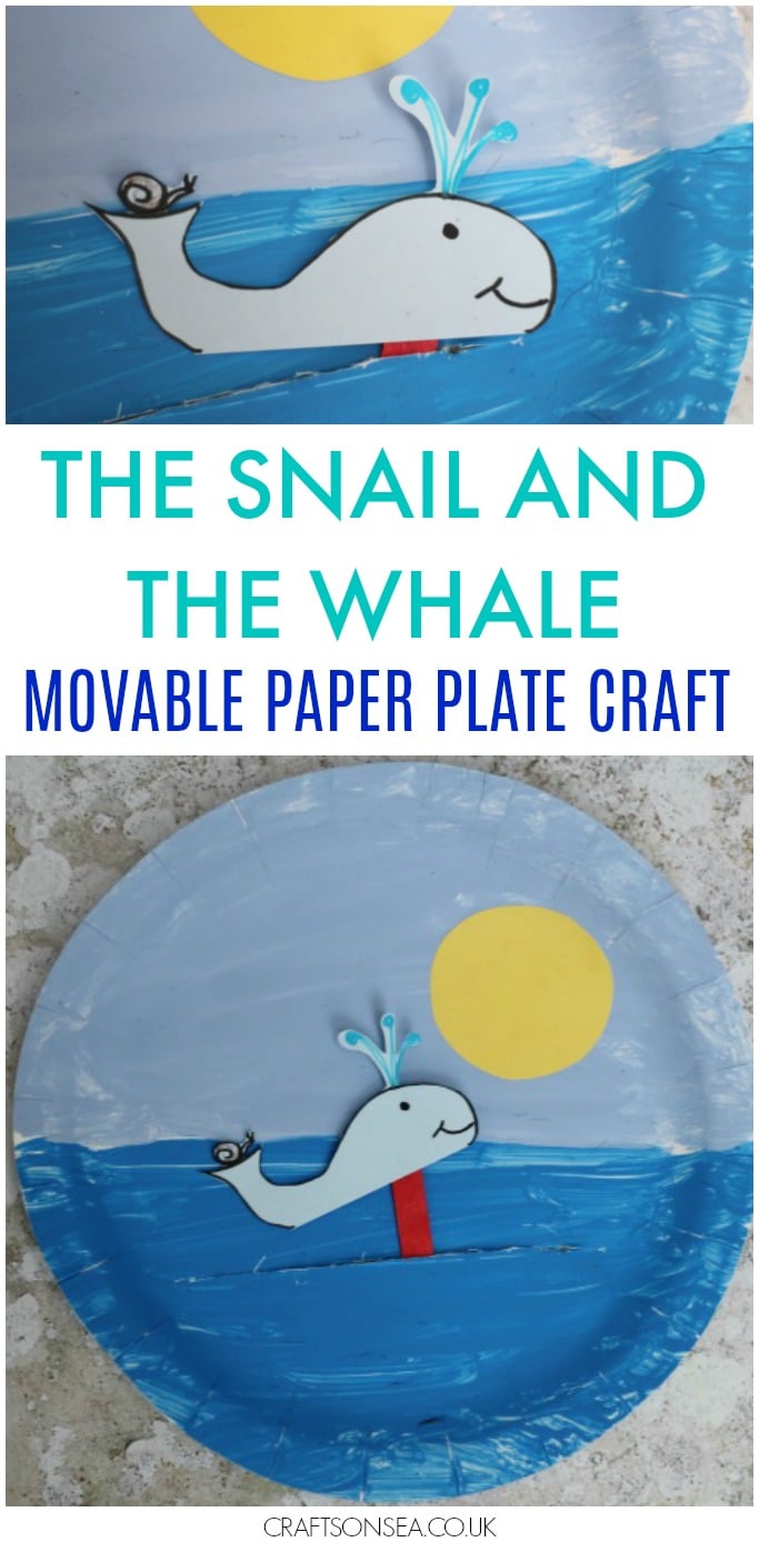 paper plate whale craft