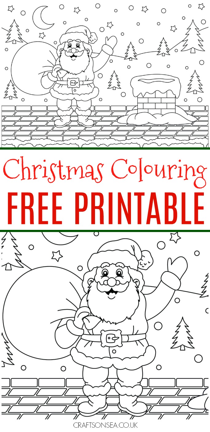 Christmas colouring pages