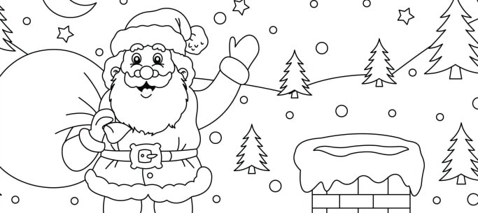 Free Christmas Colouring Page