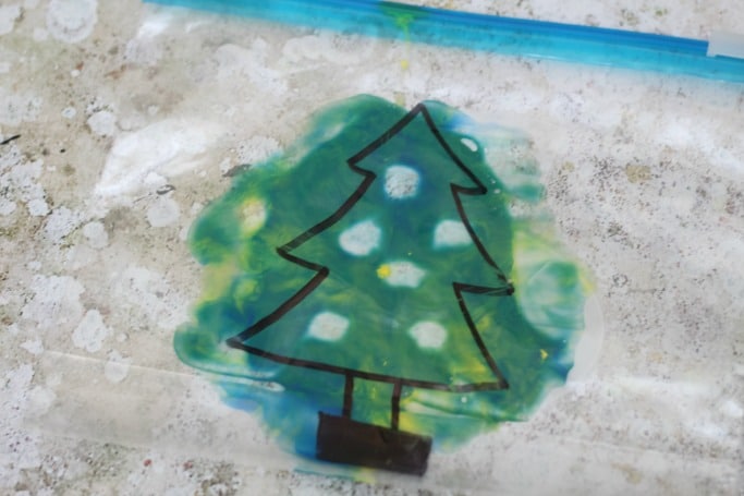 christmas tree counting activity for kids