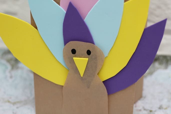 paper bag turkey craft for kids