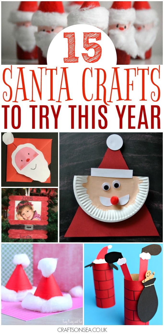 santa crafts for kids to make