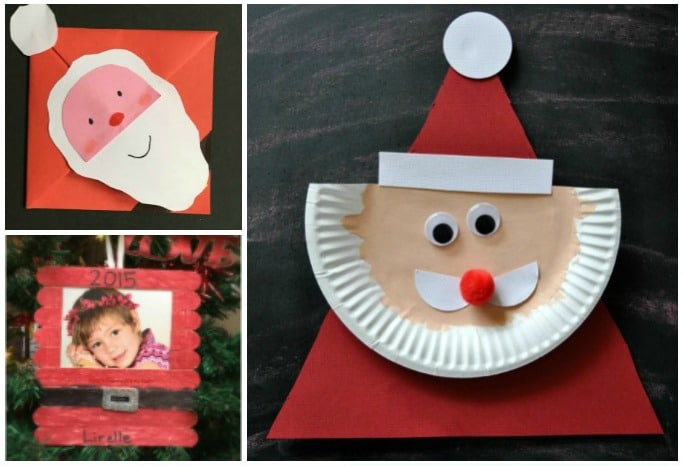 santa crafts for kids