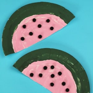 paper plate watermelon 300