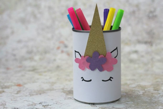 unicorn pencil holder