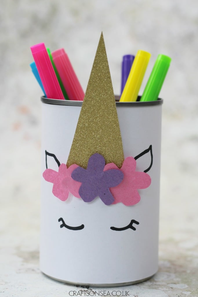 unicorn pencil pot craft for kids