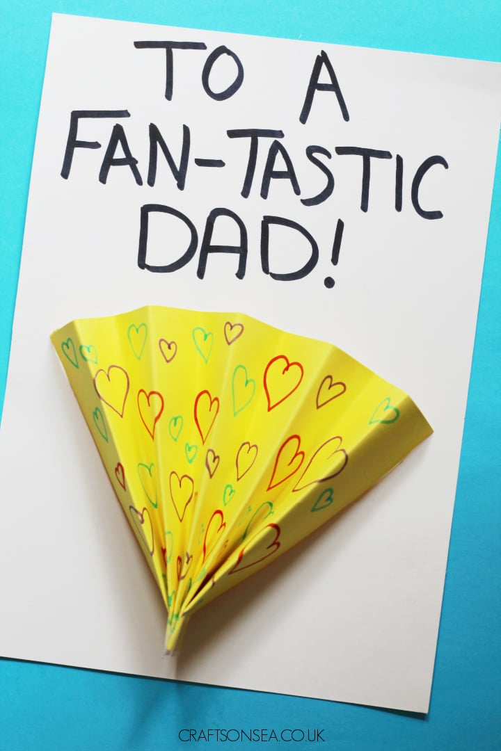 fathers day cards for kids fan