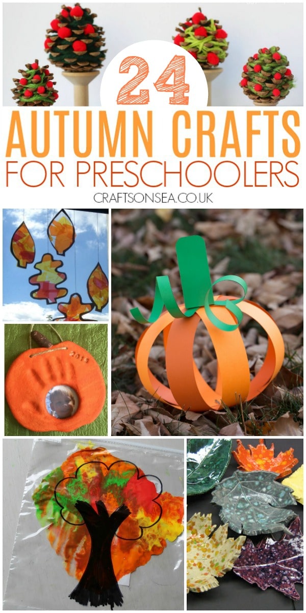 autumn crafts for preschool for kids leaves fall