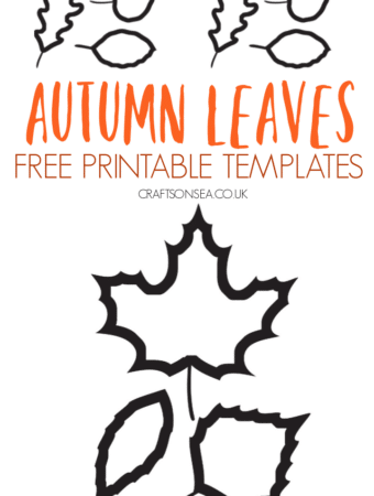 autumn leaves template free printable PDF