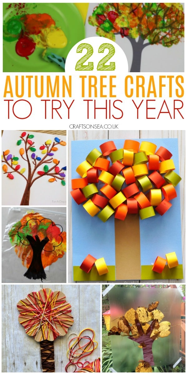 autumn tree crafts for kids to make