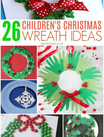 Childrens Christmas wreath ideas easy crafts