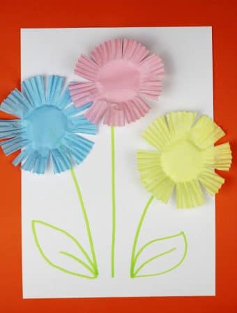 scissor skills flowers craft activity