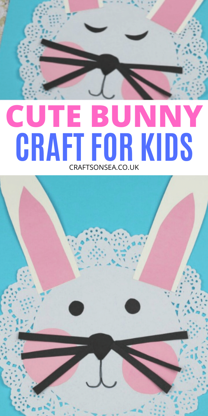 cute bunny craft for kids paper doily