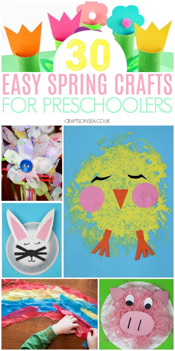 spring crafts for preschoolers easy #preschoolers #kidscrafts
