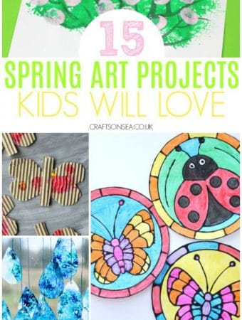 spring art projects for kids classroom and preschool butterflies trees