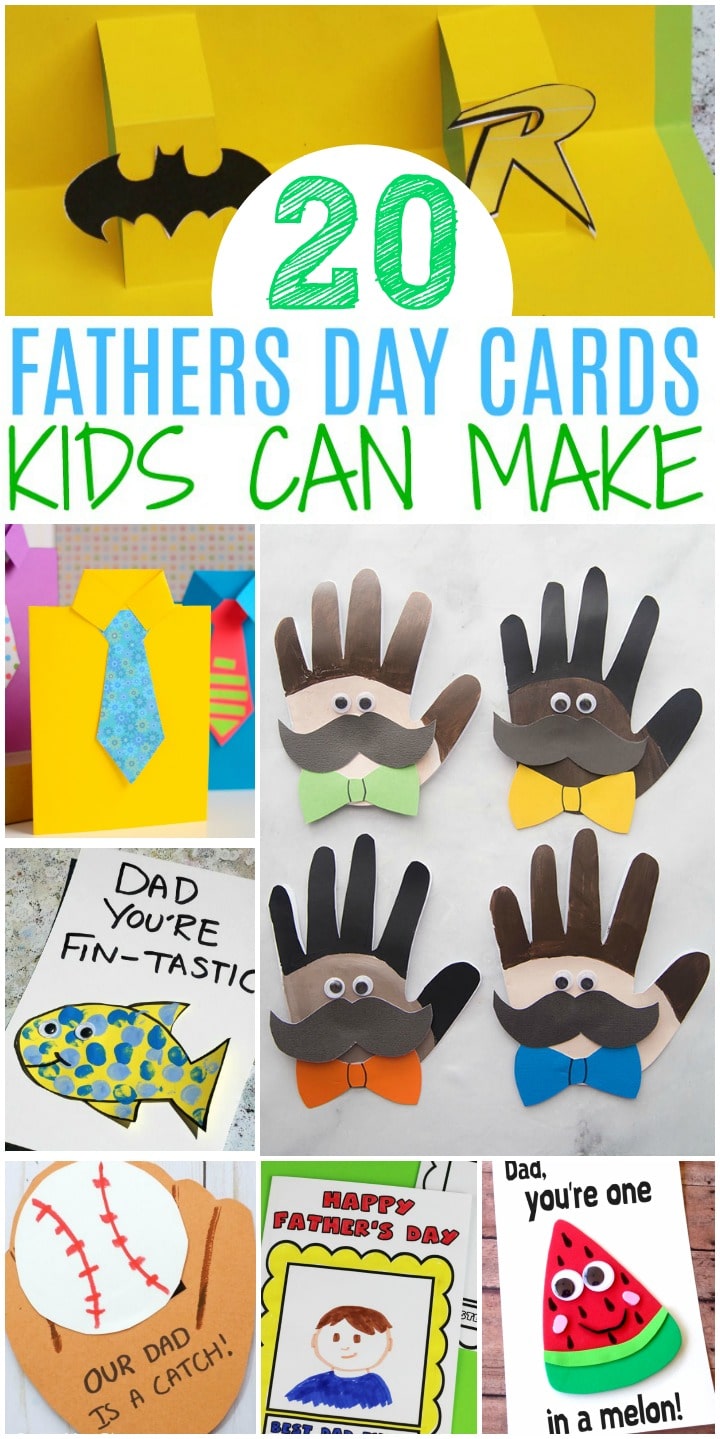 fathers day cards for kids to make easy