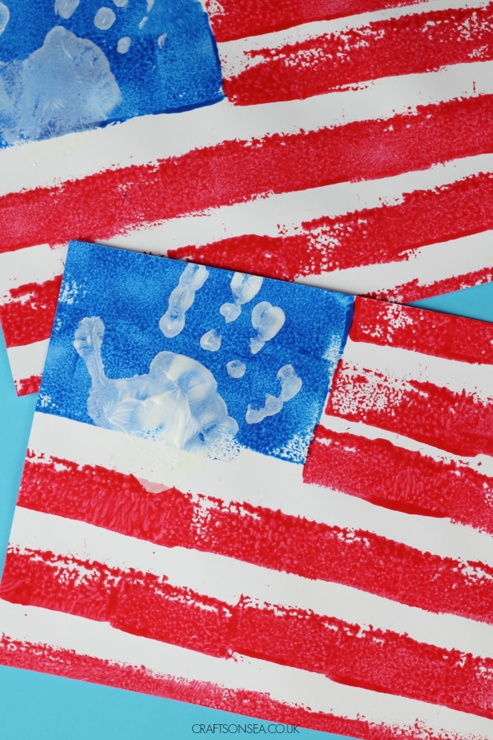 easy patriotic American flag craft under title fourth of July crafts for seniors