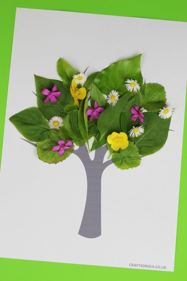 tree nature craft for kids 