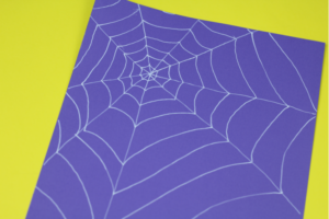paper spider craft web