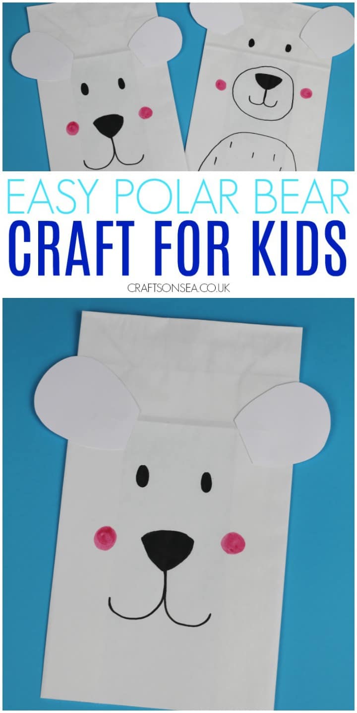 polar bear craft for kids suitable for preschool