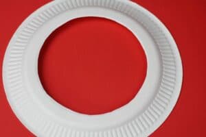 how to make a wreath craft from a paper plate