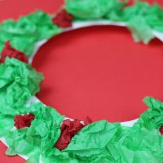 paper plate wreath craft for toddlers