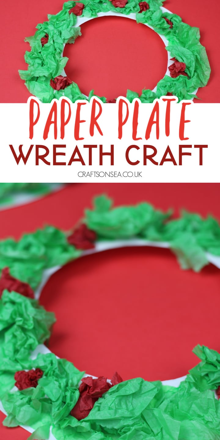 paper plate wreath craft