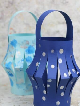 easy winter lantern craft for kids