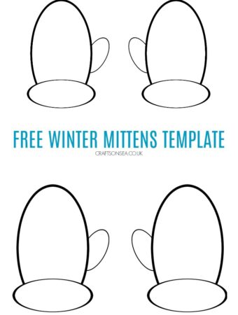 free mittens template pdf kids crafts