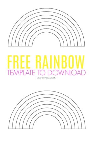 Free Rainbow Template (Printable PDF) - Crafts on Sea