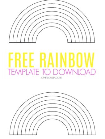 free rainbow template pdf to download