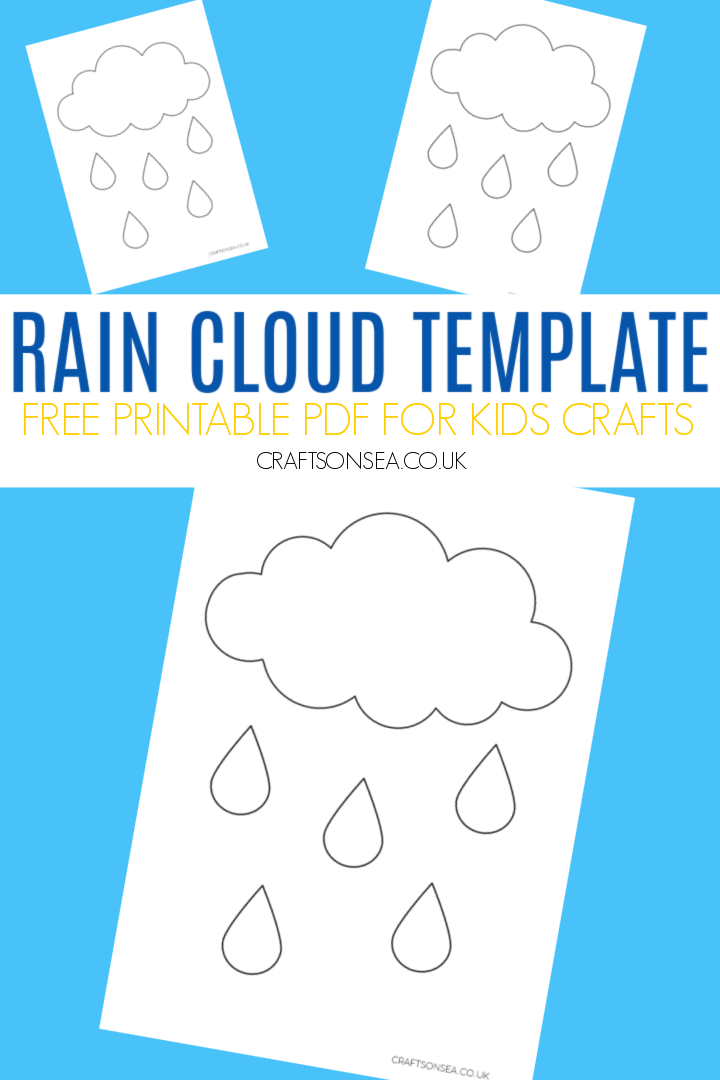 rain cloud template printable