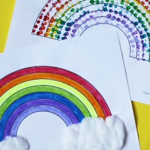 rainbow crafts for kids simple activities