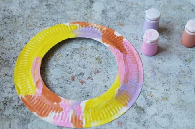 Paper Plate Easter Wreath Craft for Kids - Crafts on Sea