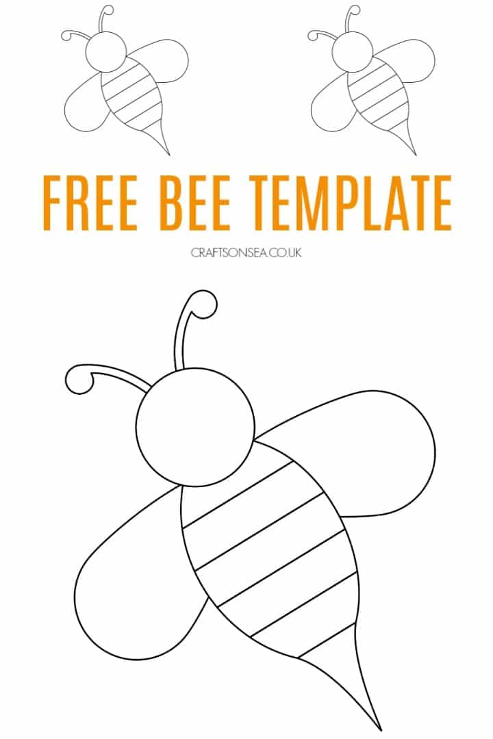 bee template free pdf downloadable for kids
