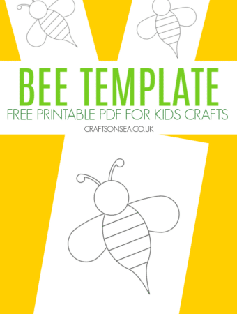 bee template printable